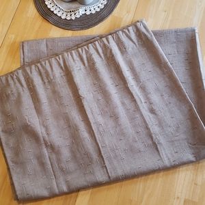 2 Light brown sheer curtain panels NWOT